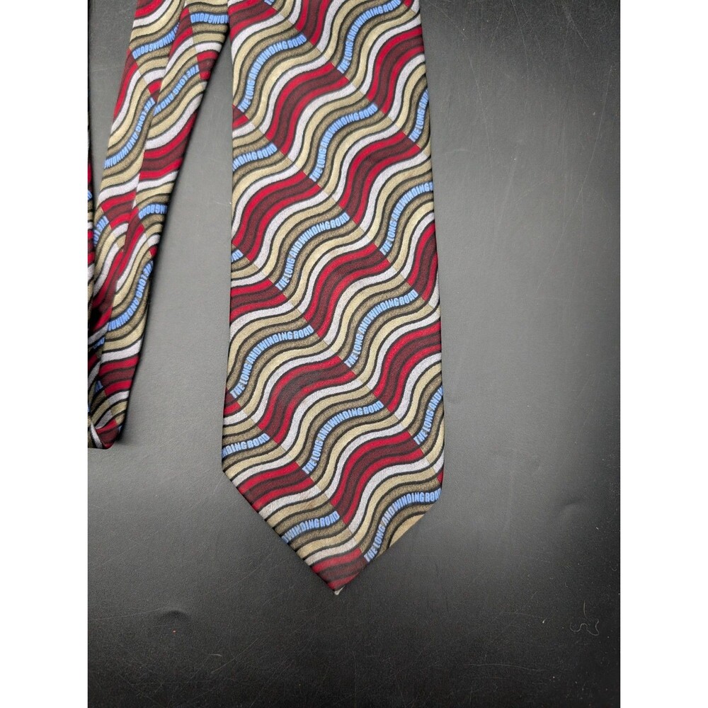 Vintage The Beatles 100% Silk Tie Featuring The Long And Winding Road RARE
